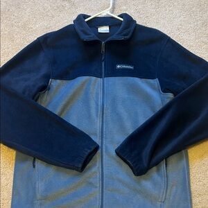 Columbia Navy and Light Blue Fleece Jacket